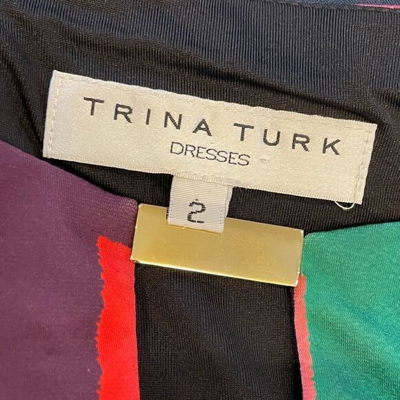 EUC Trina Turk dress Sz. 2 - Picture 5 of 5